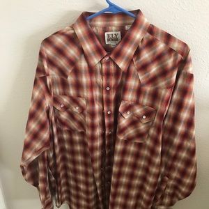 Ely Cattleman Pearl Snap Shirt - XXL